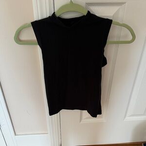 SKIMS Black High Neck Tank Top